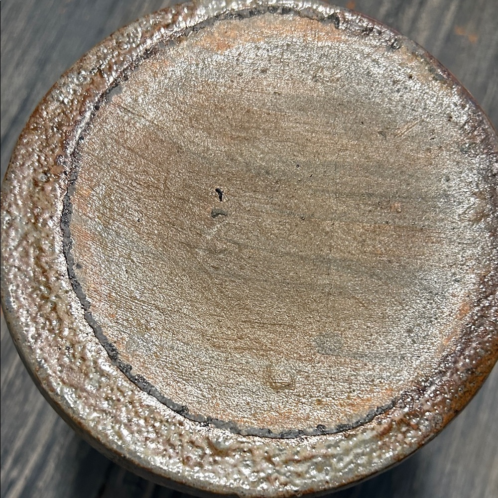 Vintage Crock with Handmade Mushroom Artistic Design Cottage Core - Picture 9 of 13